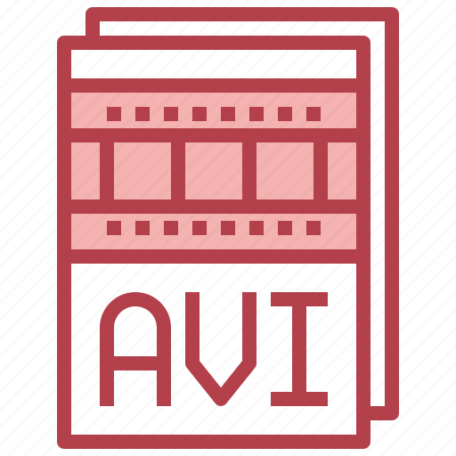 Avi, music, file, format, multimedia, video icon - Download on Iconfinder
