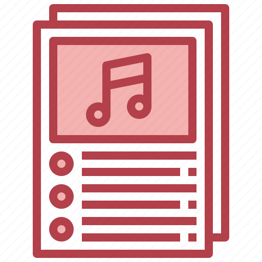 File, music, document, video, list icon - Download on Iconfinder