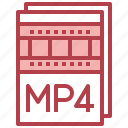 mp4, multimedia, extension, file, video