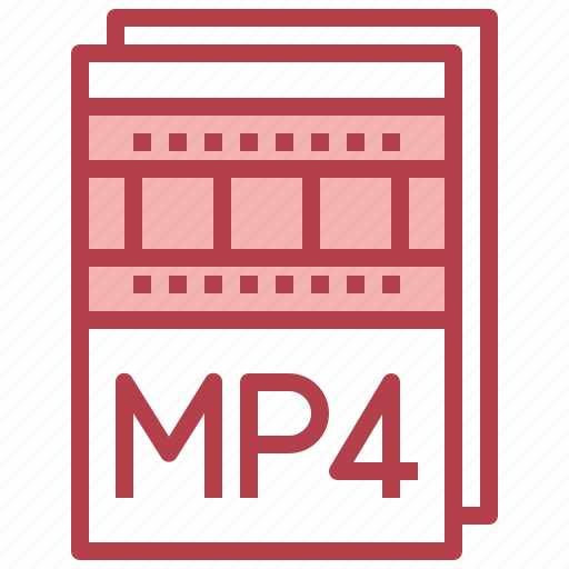 Mp4, multimedia, extension, file, video icon - Download on Iconfinder