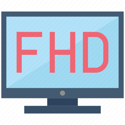 Definition, fhd, high, monitor, screen, television, tv icon - Download on Iconfinder