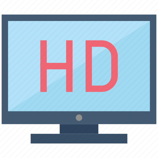 Definition, hd, high, monitor, screen, television, tv icon - Download on Iconfinder