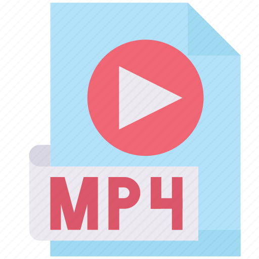 Extension, format, media, mp4, multimedia, video icon - Download on Iconfinder