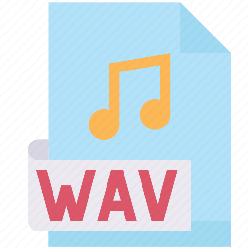 Extension, format, media, multimedia, music, wav icon - Download on Iconfinder