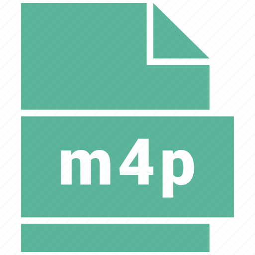 Audio file format, file format, m4p icon - Download on Iconfinder