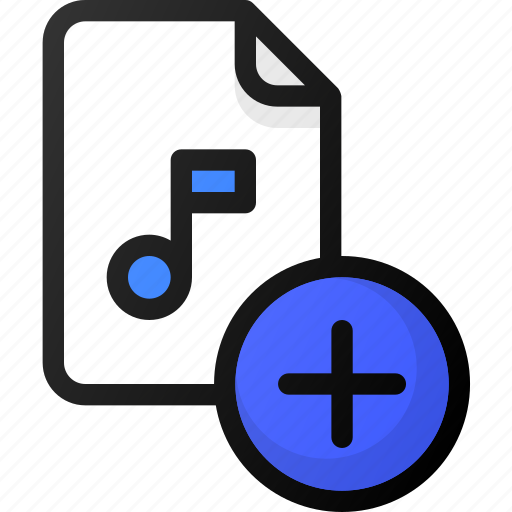 Add, music, file, sound, audio icon - Download on Iconfinder