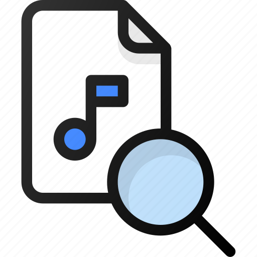Search, music, file, sound, audio icon - Download on Iconfinder