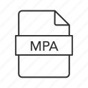 mpa, mpa file, mpa icon, mpeg, mpeg-2 audio, mpeg-2 audio file, music file