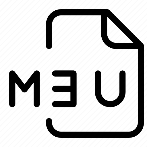 M3u, music, audio, format, document icon - Download on Iconfinder