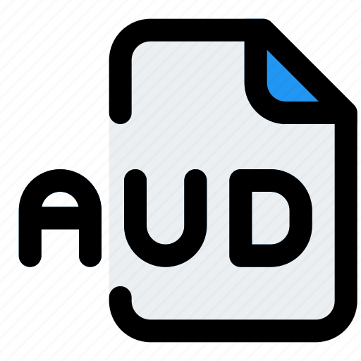 Aud, music, audio, format, file icon - Download on Iconfinder
