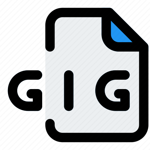 Gig, music, audio, format, file icon - Download on Iconfinder