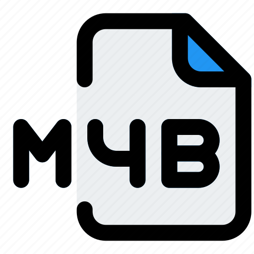 M4b, music, audio, format, file icon - Download on Iconfinder
