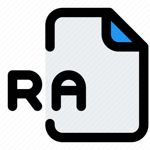 Ra, music, audio, format, sound icon - Download on Iconfinder