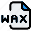 wax, music, audio, format, extension 