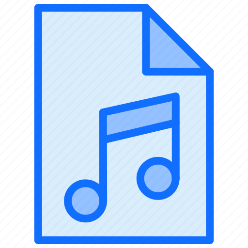 Music, audio, multimedia, song, sound, document, music note icon - Download on Iconfinder