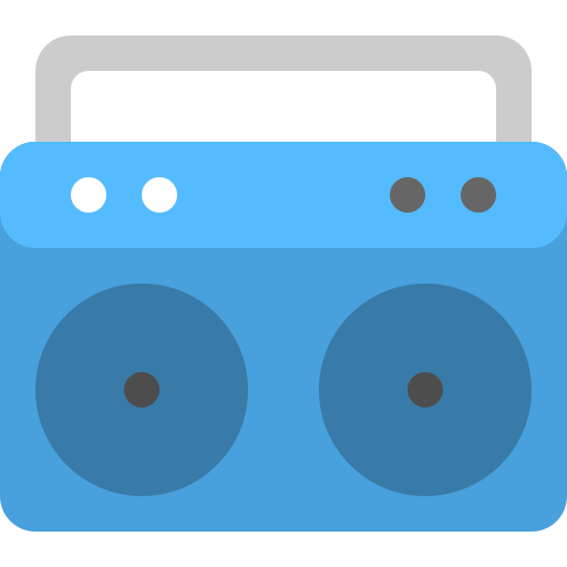 Cassette, player, audio, speaker, sound, music icon - Free download