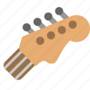 guitar, head, instrument, music, sound, song