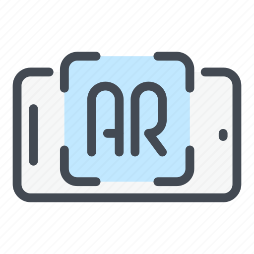 Ar, augmented reality, reality, virtual, mobile, phone icon - Download on Iconfinder