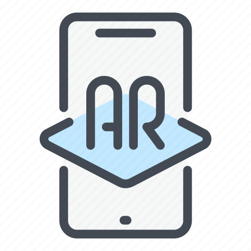 Ar, augmented reality, reality, virtual, mobile, phone icon - Download on Iconfinder