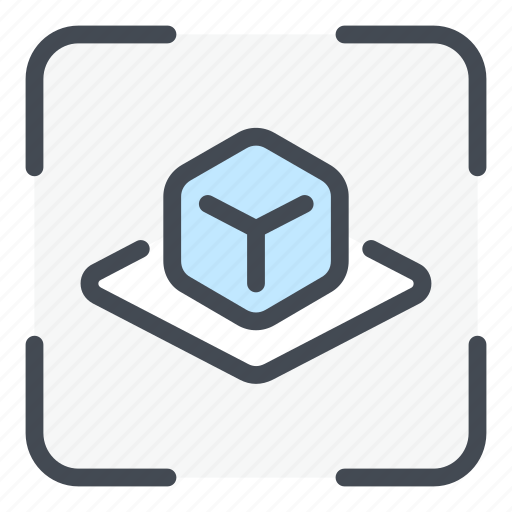 Ar, augmented reality, reality, virtual, frame, cube, object icon - Download on Iconfinder
