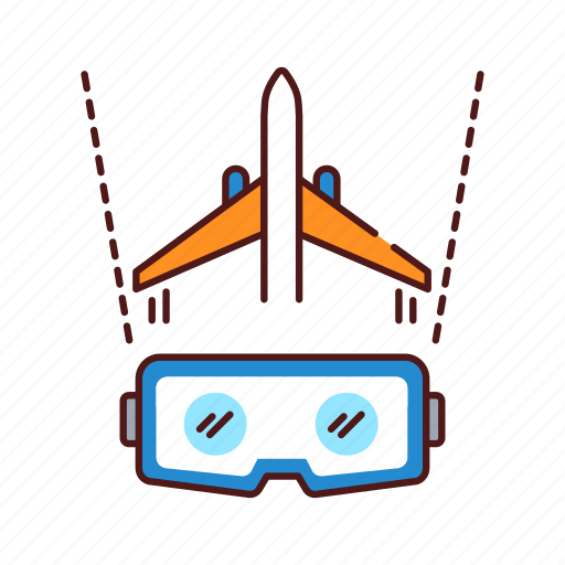 Aviation, glasses, pilot, reality, training, virtual, vr icon - Download on Iconfinder