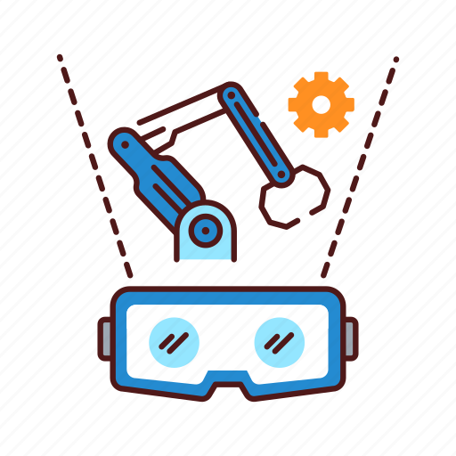 Factory, glasses, industry, manufacturing, robot, vr icon - Download on Iconfinder