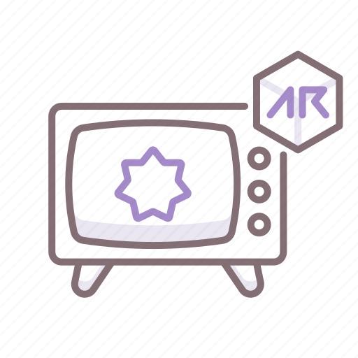 Ar, augmented reality, television icon - Download on Iconfinder