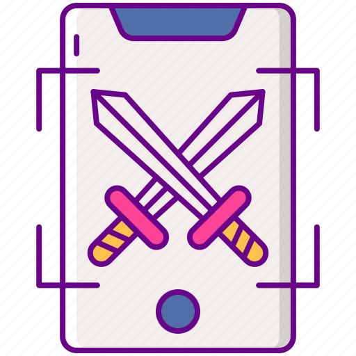 Ar, augmented, fight, sword icon - Download on Iconfinder