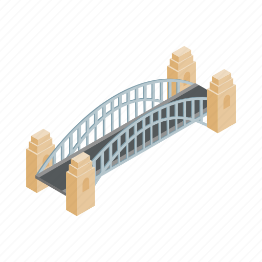 Australia, bridge, harbor, harbour, isometric, sydney, vectior icon - Download on Iconfinder
