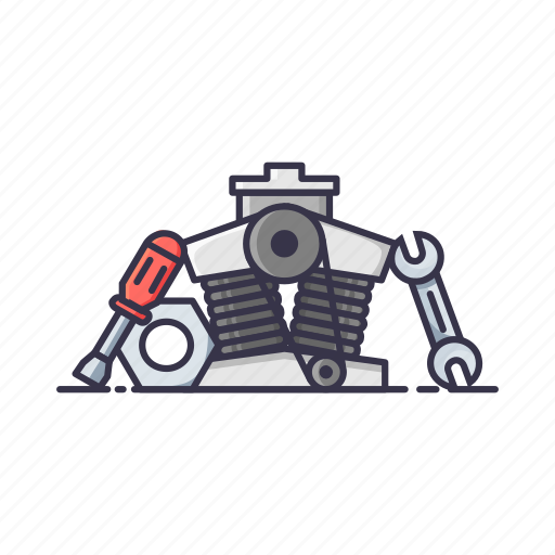 Engine, maintenance, repair, resources, screw driver, service, wrencher icon - Download on Iconfinder