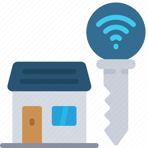 Automated, house, key, locked, smart, home, technology icon - Download on Iconfinder
