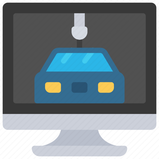 Computer, car, development, automated, vehicle, pc, machine icon - Download on Iconfinder