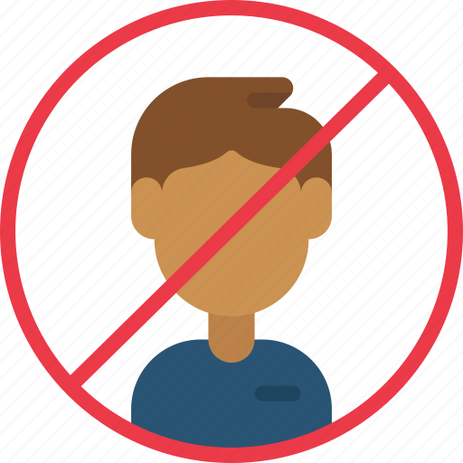 No, human, workers, automated, prohibited, user, person icon - Download on Iconfinder