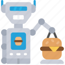 robot, chef, automated, cook, burger