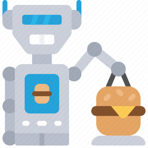 Robot, chef, automated, cook, burger icon - Download on Iconfinder