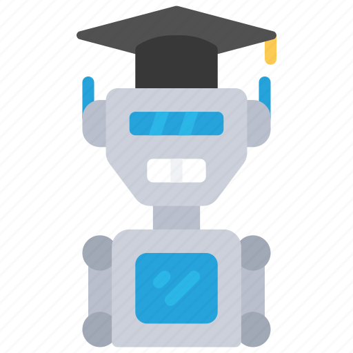 Robot, student, automated, robotics, machine, learning icon - Download on Iconfinder