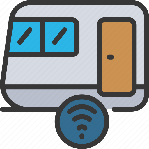 Automated, caravan, smart, technology, wifi icon - Download on Iconfinder