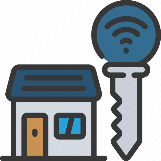 Automated, house, key, locked, smart, home, technology icon - Download on Iconfinder