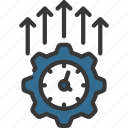 increased, efficiency, automated, time, management, cog, gear