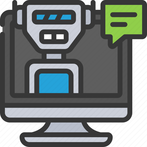 Robo, advisor, automated, machine, robotics, ai, computer icon - Download on Iconfinder