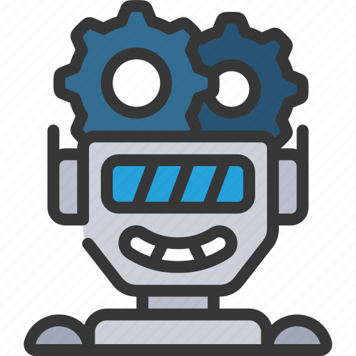 Robo, manager, automated, management, cogs, gears, robot icon - Download on Iconfinder