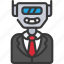 robot, boss, automated, avatar, user, manager 