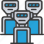 robot, team, automated, robots, group 