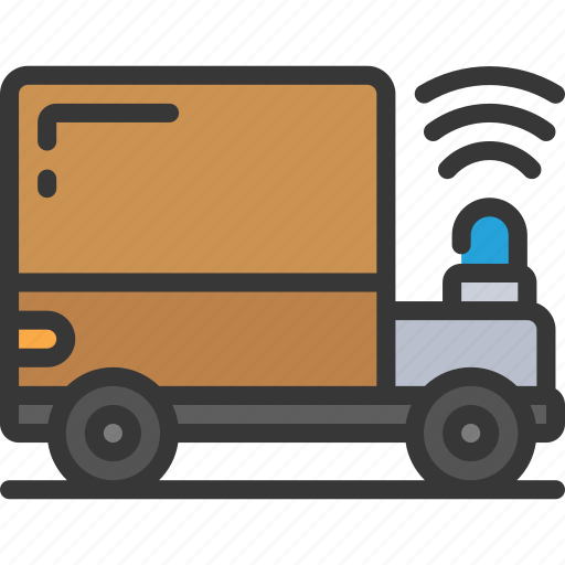 Self, driving, lorry, automated, autonomous, vehicle icon - Download on Iconfinder