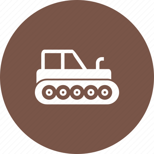 Bulldozer, construction, heavy, industrial, loader, tractor, vehicle icon - Download on Iconfinder