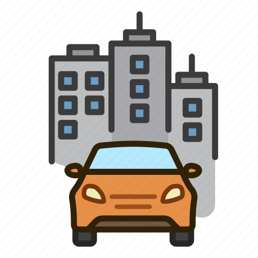 Car, building, automobile, city, vehicle icon - Download on Iconfinder