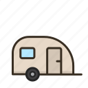 caravan, camper van, camping, trailer, van