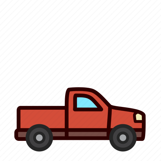 Pickup, auto, car, cargo, truck, vehicle icon - Download on Iconfinder