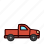 pickup, auto, car, cargo, truck, vehicle 