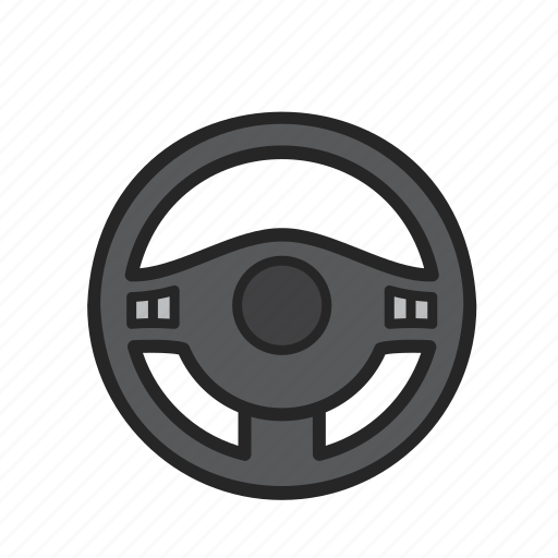 Steering, wheel, car, car steering, steering wheel, vehicle icon - Download on Iconfinder